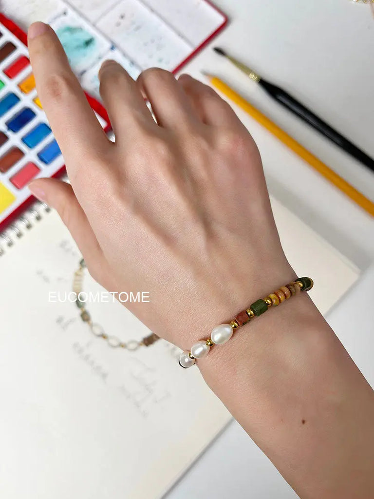 【Original】Spring and Autumn｜Maillard Natural Tigereye Pearl Bracelet https://www.xiaohongshu.com/goods-detail/6551aa0d1d23950001d2e502