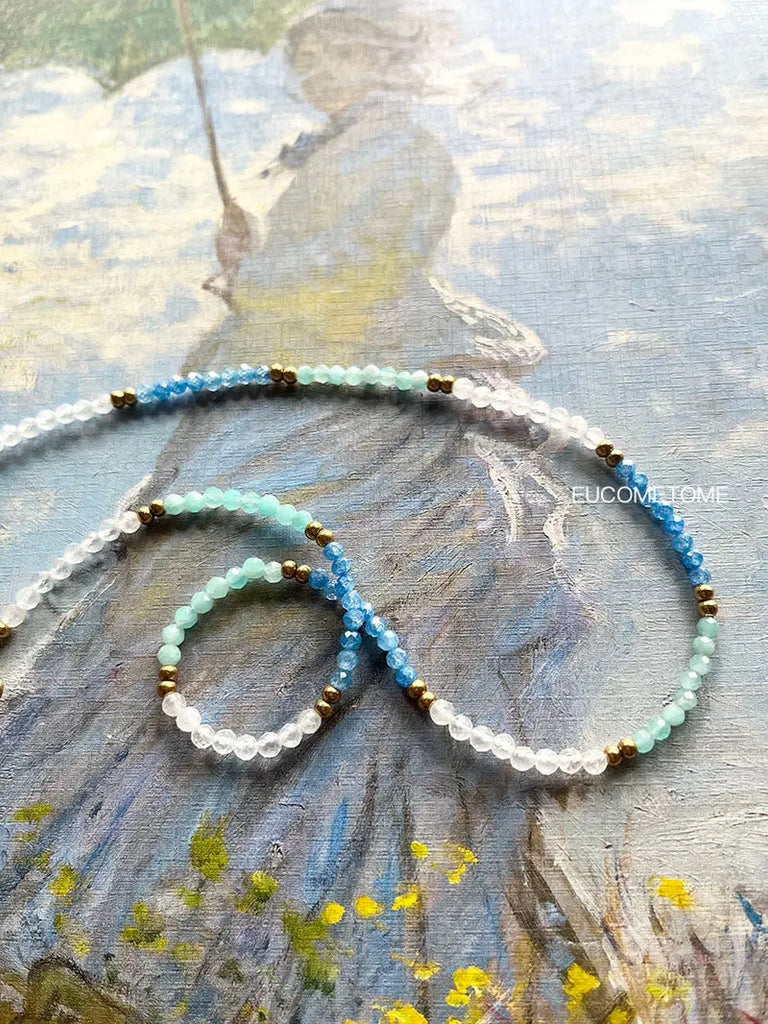 【Original】Natural Moonstone&Amazonite Gradient Necklace（Bracelet Can Be Made around Three Circles） https://www.xiaohongshu.com/goods-detail/661cb1b36e7b1900012ec1a2