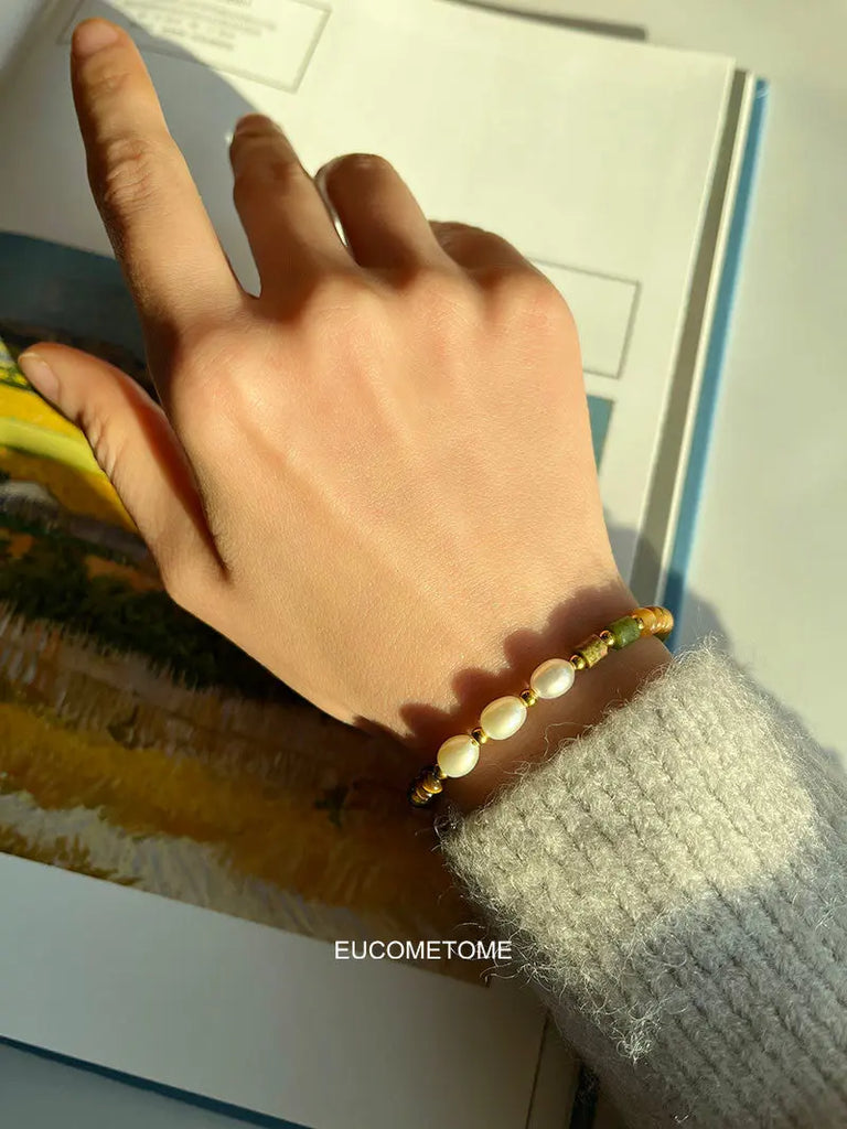 【Original】Spring and Autumn｜Maillard Natural Tigereye Pearl Bracelet https://www.xiaohongshu.com/goods-detail/6551aa0d1d23950001d2e502