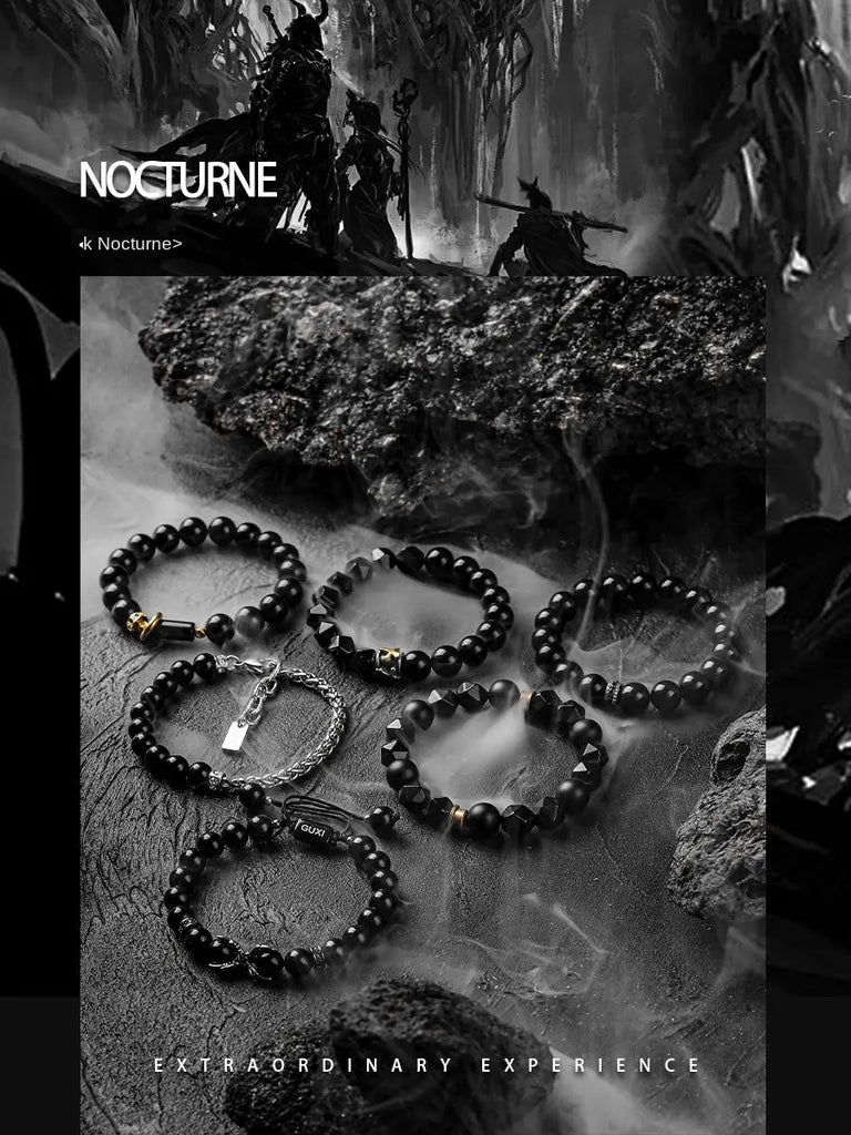 Fengshui Crystal Jewelry[Deep Space] Niche Design Black Agate Beads BrFengshui Crystal Jewelry[Deep Space] Niche Design Black Agate Beads Bracelet Boys Trendy All-Match High Sense Hand Jewelry
Material: natural crystal/semi-precious stBuddha&EnergyBuddha&EnergyFengshui Crystal Jewelry[Deep Space] Niche Design Black Agate Beads Bracelet