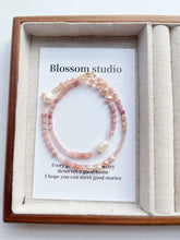 Load image into Gallery viewer, Blossom studio·S925Sterling Silver Pink Natural Stone Stitching Necklace｜43+5cm|Customized https://www.xiaohongshu.com/goods-detail/65992677ff7b510001a62c64