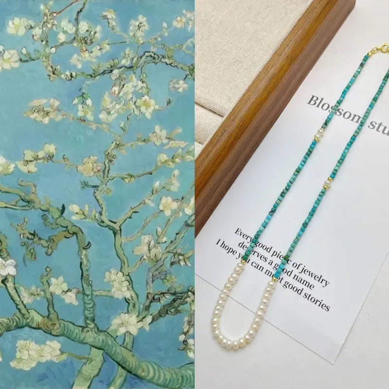 Blossom studio·S925Sterling Silver Turquoise Pearl Necklace｜Customized｜40+5 · 925Sterling Silver Turquoise Pendant Necklace https://www.xiaohongshu.com/goods-detail/6588fe3a1105ca00010b4c70