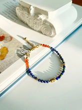 Load image into Gallery viewer, 【Original】Van Gogh《Sunflower》｜Natural Stone Double-Layer Detachable Triple-Wear Bracelet https://www.xiaohongshu.com/goods-detail/6564251e52ae0b0001ab21b8