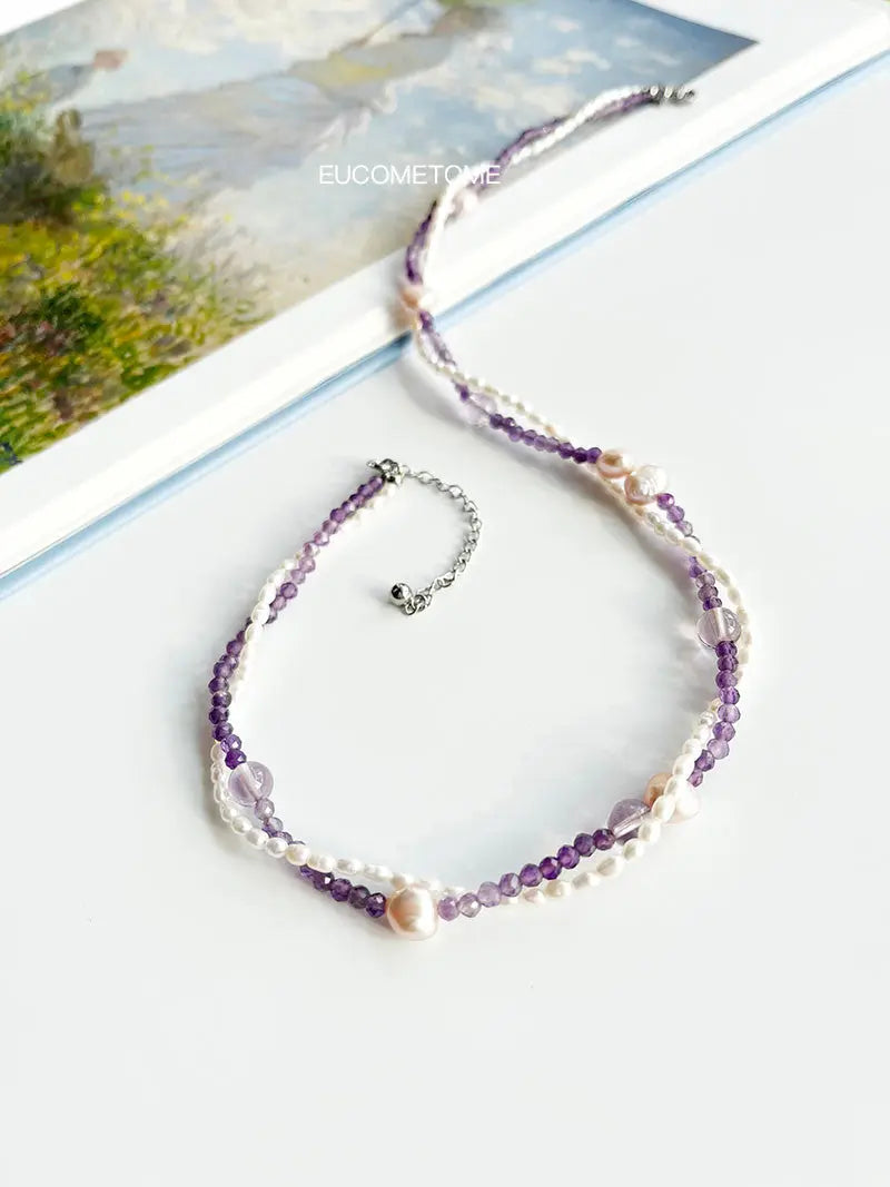 【Original】Purple Flower-De-Luce｜Amethyst Baroque Necklace https://www.xiaohongshu.com/goods-detail/65deb1b6fe9f3f00018ed106