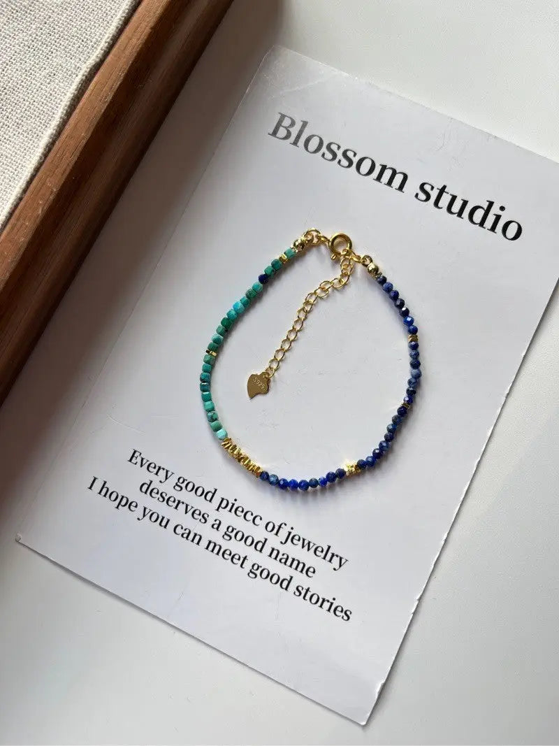Blossom studio·S925Sterling Silver Natural Stone Small Pieces of Silver Stitching Necklace｜40+5｜Customized · Bracelet15+5 https://www.xiaohongshu.com/goods-detail/6554996594e5c200015301c5