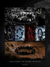 Load image into Gallery viewer, Fengshui crystal jewelry[Black Warrior] Obsidian Amethyst Bracelet Buddha&amp;Energy