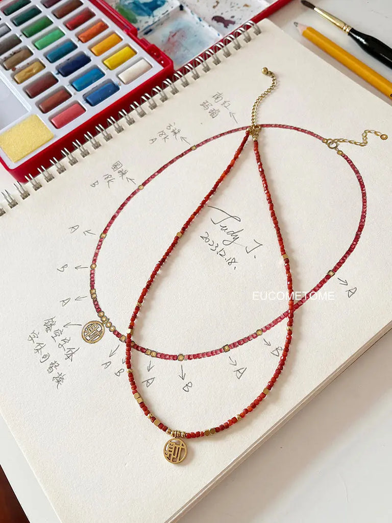 【Original】Get What You Want｜Natural South Red Agate Necklace · marabout+5cmExtension Chain “Ji”，Good Luck https://www.xiaohongshu.com/goods-detail/65939d31ff7b510001b34f92