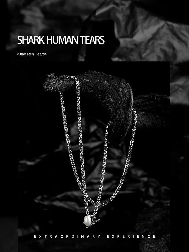 Fengshui Crystal Jewelry[Merman Tears] Titanium Steel NecklaceFengshui Crystal Jewelry[Merman Tears] Titanium Steel Necklace Men's Trendy High Sense Ins Niche Pearl Pendant Sweater Chain Neck Jewelry
Chain material: titanium stBuddha&EnergyBuddha&EnergyFengshui Crystal Jewelry[Merman Tears] Titanium Steel Necklace