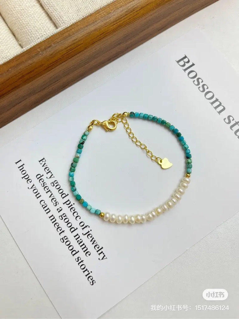 Blossom studio·S925Sterling Silver Turquoise Pearl Necklace｜Customized｜40+5 · 925Sterling Silver Turquoise Pendant Necklace https://www.xiaohongshu.com/goods-detail/6588fe3a1105ca00010b4c70