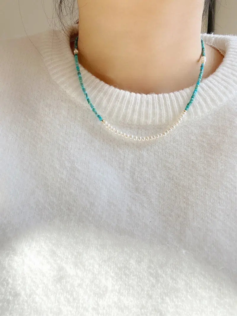 Blossom studio·S925Sterling Silver Turquoise Pearl Necklace｜Customized｜40+5 · 925Sterling Silver Turquoise Pendant Necklace https://www.xiaohongshu.com/goods-detail/6588fe3a1105ca00010b4c70