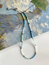 Load image into Gallery viewer, 【Original】Natural Moonstone&amp;Amazonite Gradient Necklace（Bracelet Can Be Made around Three Circles） https://www.xiaohongshu.com/goods-detail/661cb1b36e7b1900012ec1a2