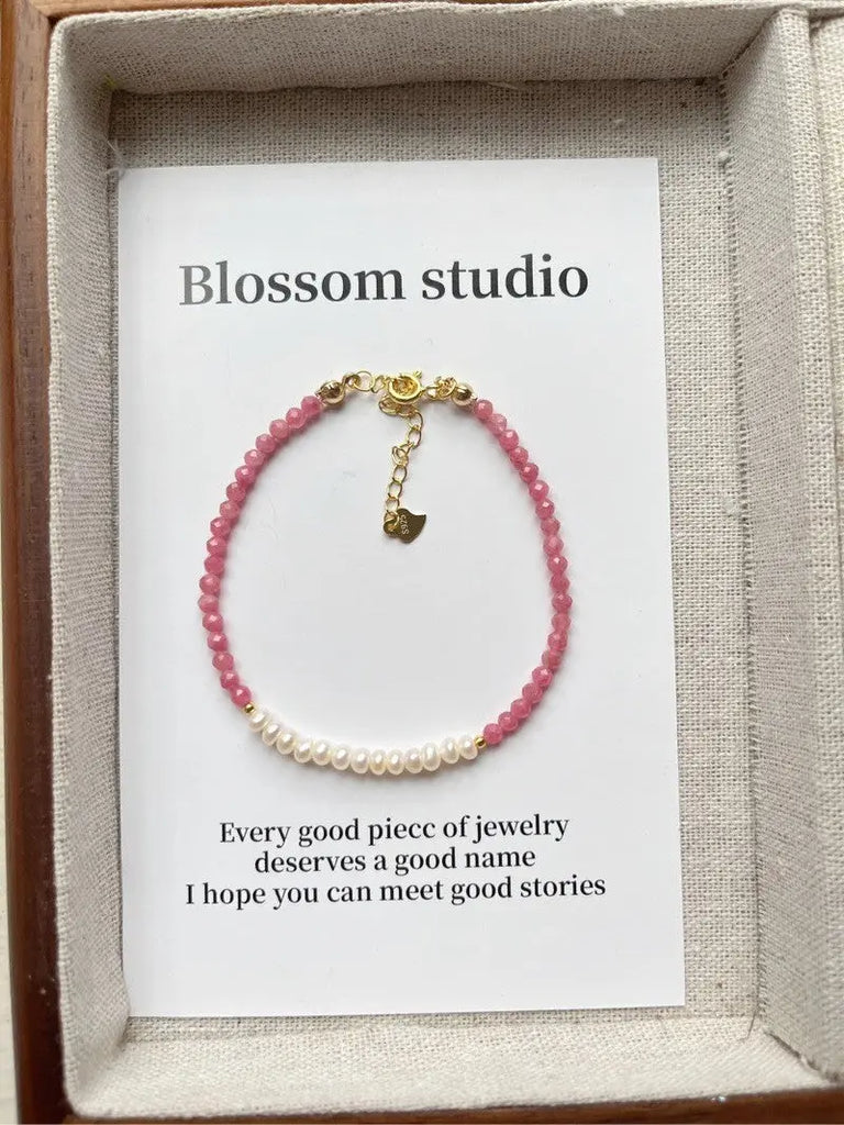 Blossom Wintersteiner RomanceS925Sterling Silver Rhodochrosite Pearl Stitching Necklace｜50+5 · Bracelet https://www.xiaohongshu.com/goods-detail/65684671052c42000148fbe3