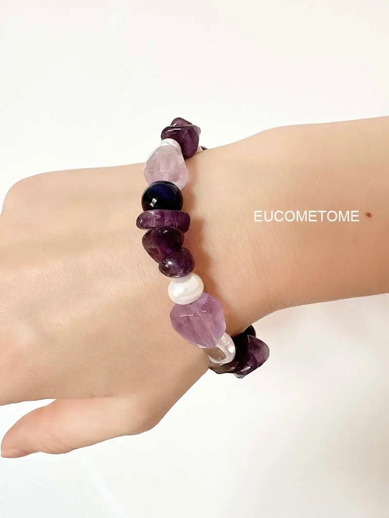 EUCOMETOME · 【Original】Happy Sweetheart｜Natural Amethyst Bracelet https://www.xiaohongshu.com/goods-detail/651935981e08660001ac1b66