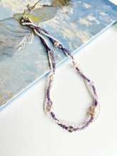 Load image into Gallery viewer, 【Original】Purple Flower-De-Luce｜Amethyst Baroque Necklace https://www.xiaohongshu.com/goods-detail/65deb1b6fe9f3f00018ed106