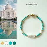 【Original】Eternal Love｜Baroque Pearl Natural Turquoise Bracelet