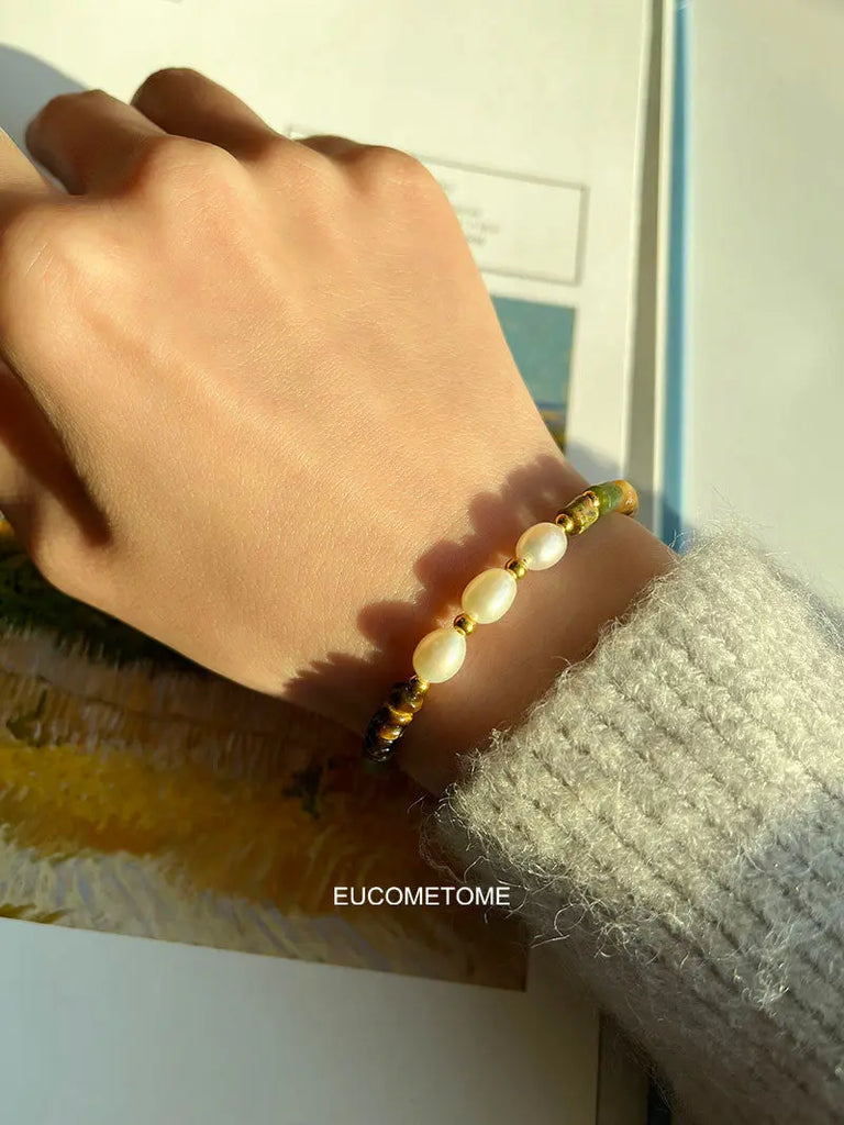 【Original】Spring and Autumn｜Maillard Natural Tigereye Pearl Bracelet https://www.xiaohongshu.com/goods-detail/6551aa0d1d23950001d2e502