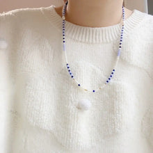 Load image into Gallery viewer, Blossom studio·Clear Sky925Sterling Silver Natural Stone Pearl Stitching Necklace｜50+5Customized https://www.xiaohongshu.com/goods-detail/65c2e6ee4282260001721156