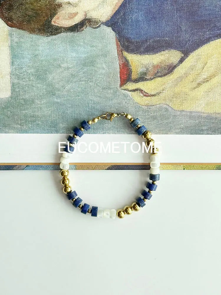 【Original】Modern City Green Gold Stone Bracelet https://www.xiaohongshu.com/goods-detail/64d5036066f130000109db7a