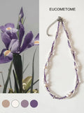 【Original】Purple Flower-De-Luce｜Amethyst Baroque Necklace