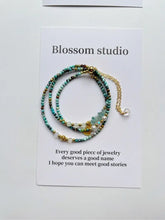 Load image into Gallery viewer, Blossom studio·Grain of Rice Natural Stone Three-Ring Bracelet, multiple ways to wear · Brown https://www.xiaohongshu.com/goods-detail/655db3b454251d00016de4e7