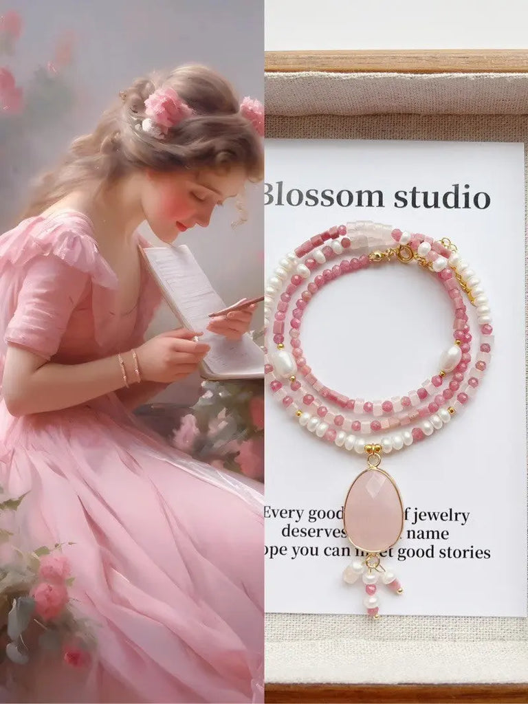 Blossom studio·925Sterling Silver Natural Stone Pearl Stitching Necklace｜50+cm|Customized · Necklace50+5 https://www.xiaohongshu.com/goods-detail/65c2eb4e840a140001de8008