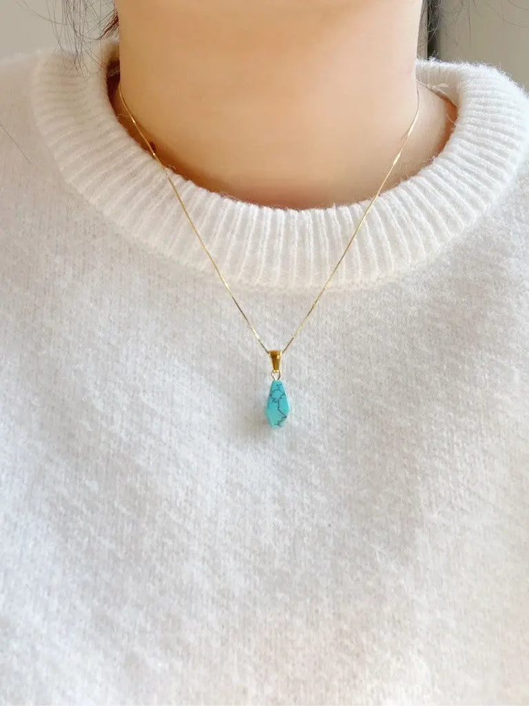 Blossom studio·S925Sterling Silver Turquoise Pearl Necklace｜Customized｜40+5 · 925Sterling Silver Turquoise Pendant Necklace https://www.xiaohongshu.com/goods-detail/6588fe3a1105ca00010b4c70