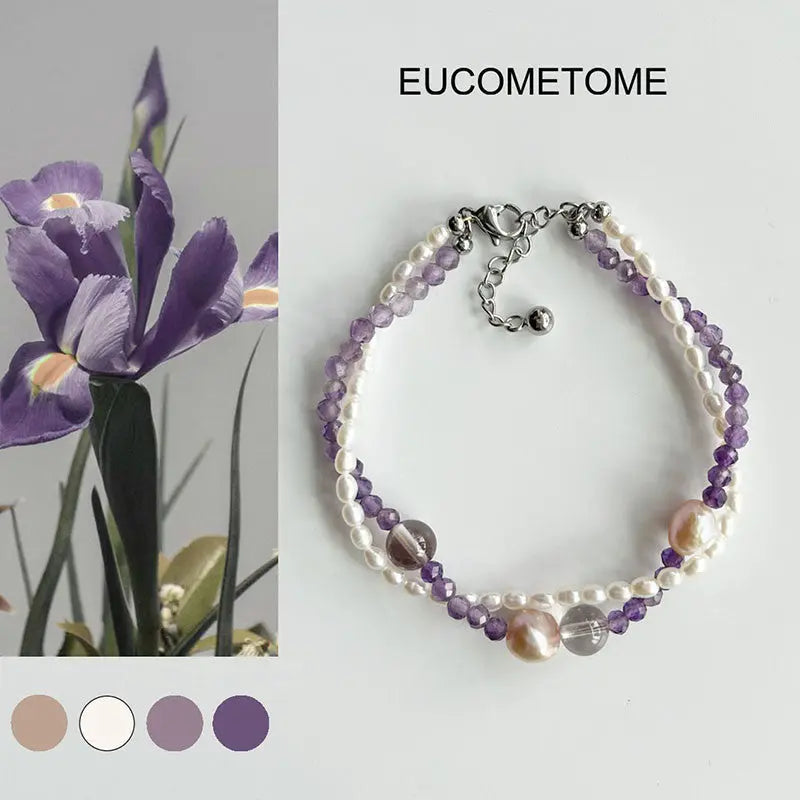 【Original】Purple Flower-De-Luce｜ Baroque Pearl Amethyst Bracelet https://www.xiaohongshu.com/goods-detail/65d3356d18e940000140dc2e