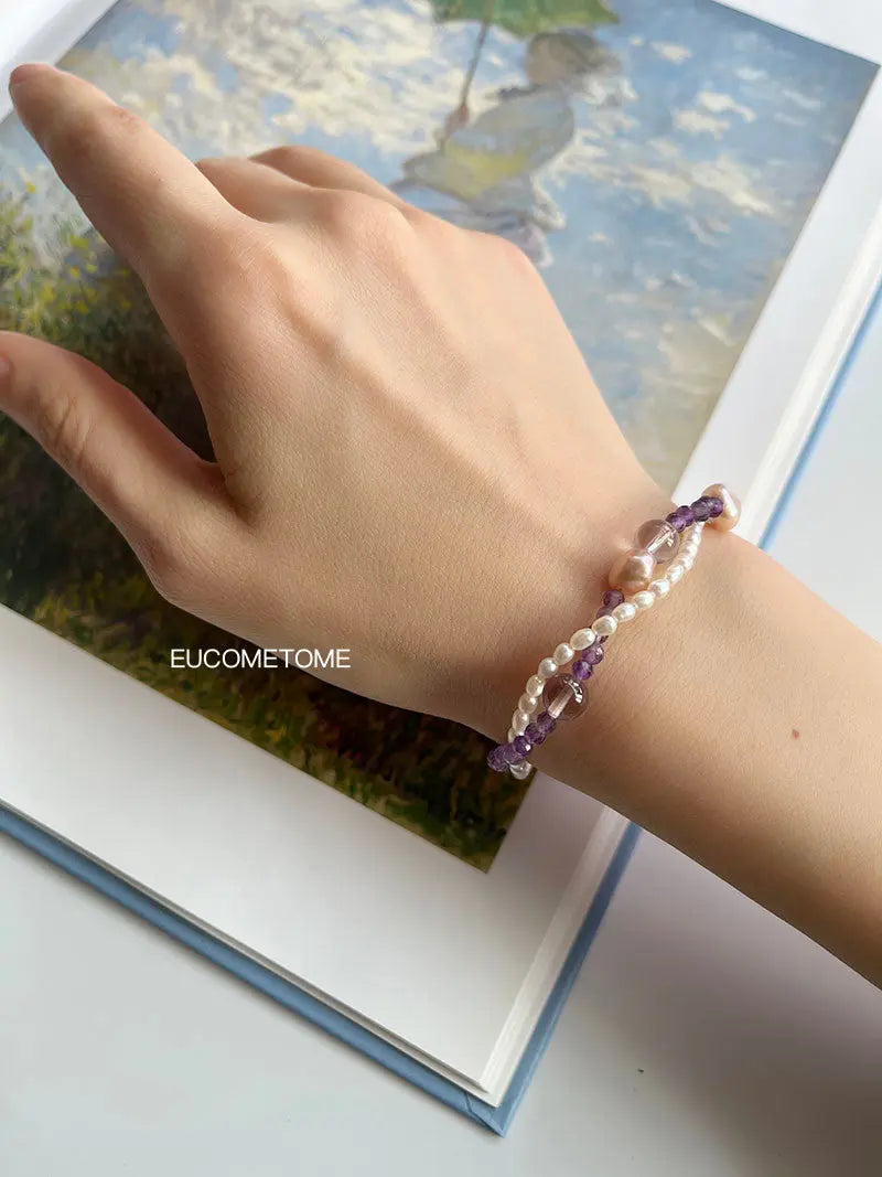 【Original】Purple Flower-De-Luce｜ Baroque Pearl Amethyst Bracelet https://www.xiaohongshu.com/goods-detail/65d3356d18e940000140dc2e