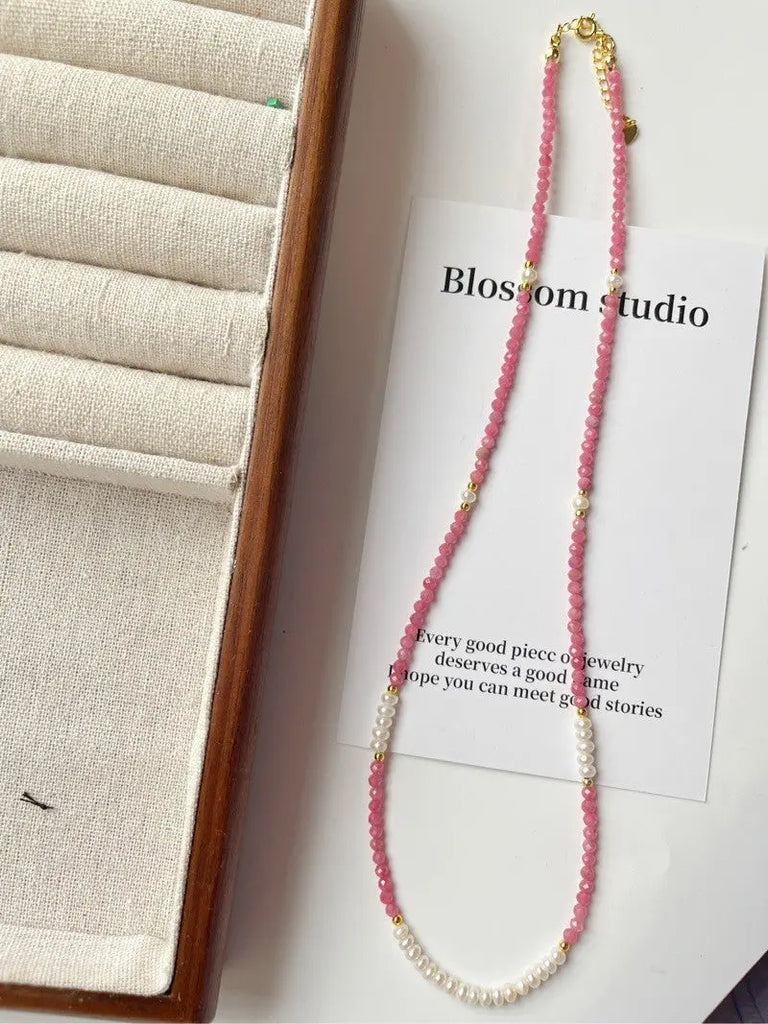 Blossom Wintersteiner RomanceS925Sterling Silver Rhodochrosite Pearl Stitching Necklace｜50+5 · Bracelet https://www.xiaohongshu.com/goods-detail/65684671052c42000148fbe3