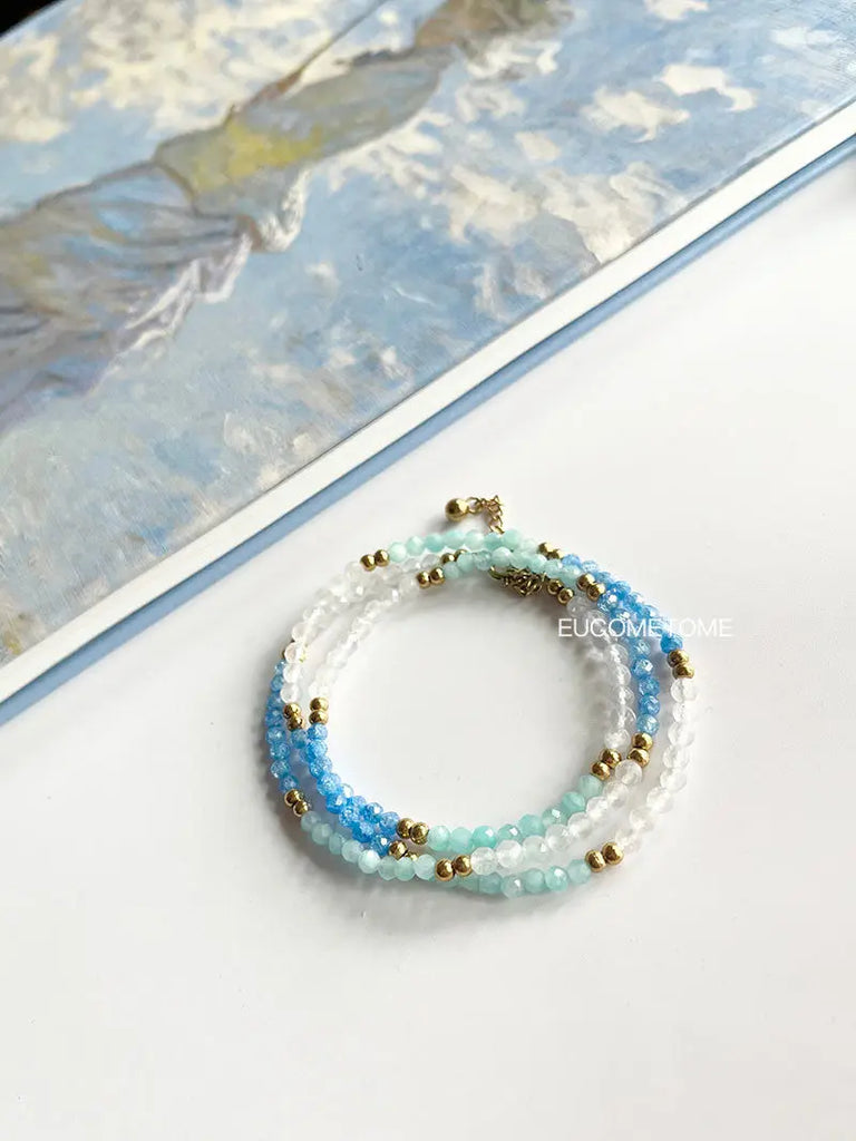 【Original】Natural Moonstone&Amazonite Gradient Necklace（Bracelet Can Be Made around Three Circles） https://www.xiaohongshu.com/goods-detail/661cb1b36e7b1900012ec1a2