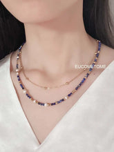 Load image into Gallery viewer, 【Original】Van Gogh《Starry Sky》｜Natural Laps Pauli Necklace https://www.xiaohongshu.com/goods-detail/65361656797cb300015157c7