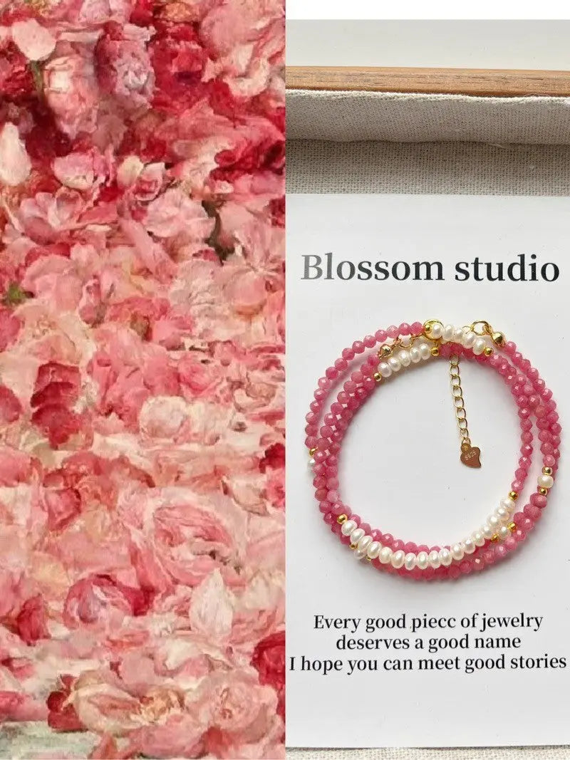 Blossom Wintersteiner RomanceS925Sterling Silver Rhodochrosite Pearl Stitching Necklace｜50+5 · Bracelet https://www.xiaohongshu.com/goods-detail/65684671052c42000148fbe3