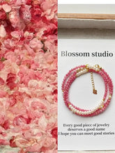 Load image into Gallery viewer, Blossom Wintersteiner RomanceS925Sterling Silver Rhodochrosite Pearl Stitching Necklace｜50+5 · Bracelet https://www.xiaohongshu.com/goods-detail/65684671052c42000148fbe3