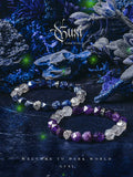 Guli [Fantasy Dream] Amethyst Bracelet Boys Niche Original Design Bead Bracelets for Boyfriend Ornament