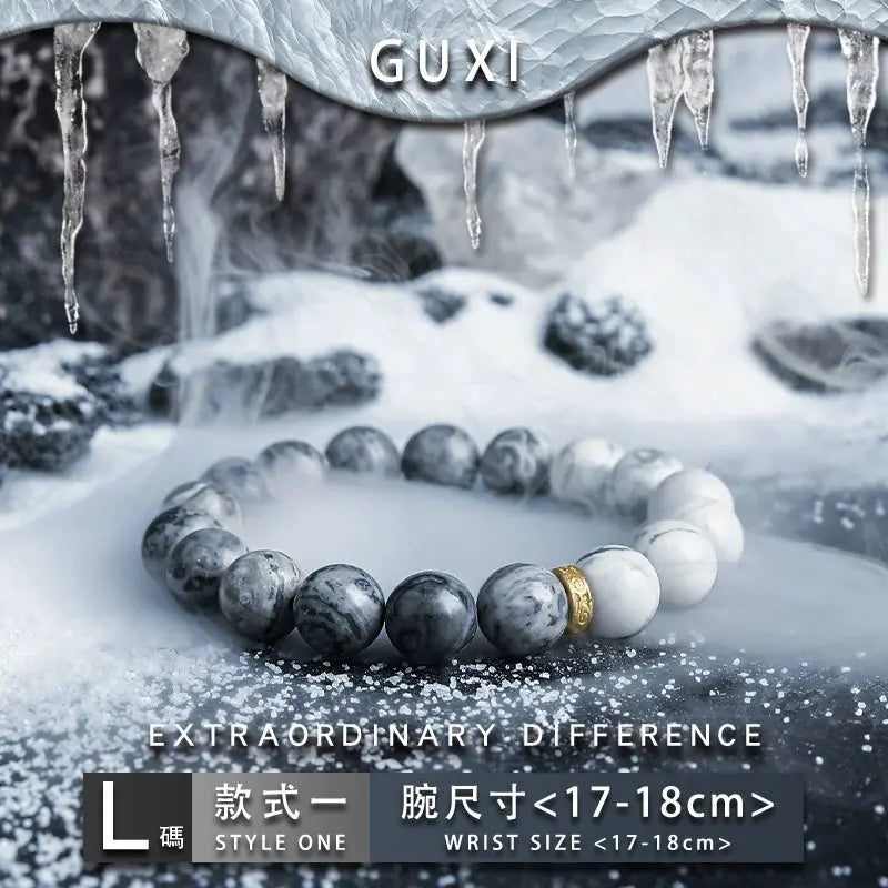 [Map Glacier] Original Design  High Sense Niche Couple Bracelet for Boyfriend Ornament Buddha&Energy