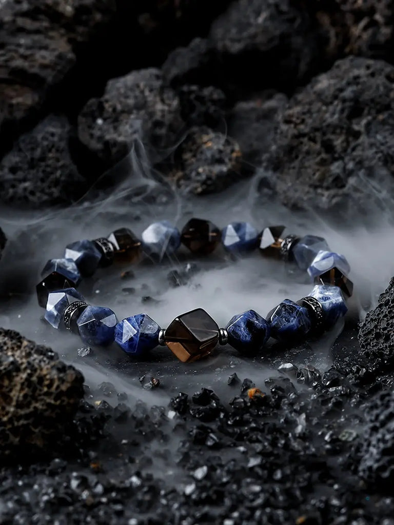 GUI [Abyss Staring] Boys Beads Bracelet Trendy Crystal Bracelet High Sense Original Special Interest Light Luxury Ornament Buddha&Energy