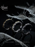 Fengshui Crystal jewelry[Dawn] Niche Retro Rings