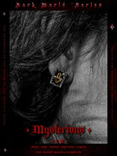 Load image into Gallery viewer, Fengshui Crystal Jewelry [Mystery] Dark Style 925 Silver Stud EarringsFengshui Crystal Jewelry [Mystery] Dark Style 925 Silver Stud Earrings Men&#39;s High Sense Ear-Caring Retro Poker Earrings Niche
Material: 925 silverPattern: otherStyleBuddha&amp;EnergyBuddha&amp;EnergyFengshui Crystal Jewelry [Mystery] Dark Style 925 Silver Stud Earrings Men&#39;