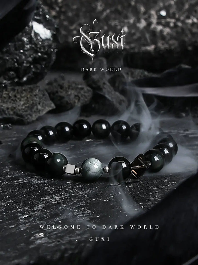 GUI [Bracelet] Golden Obsidian Couple Bracelet Men's High-Grade Retro Buddha&EnergyBuddha&EnergyGUI [Bracelet] Golden Obsidian Couple Bracelet Men'