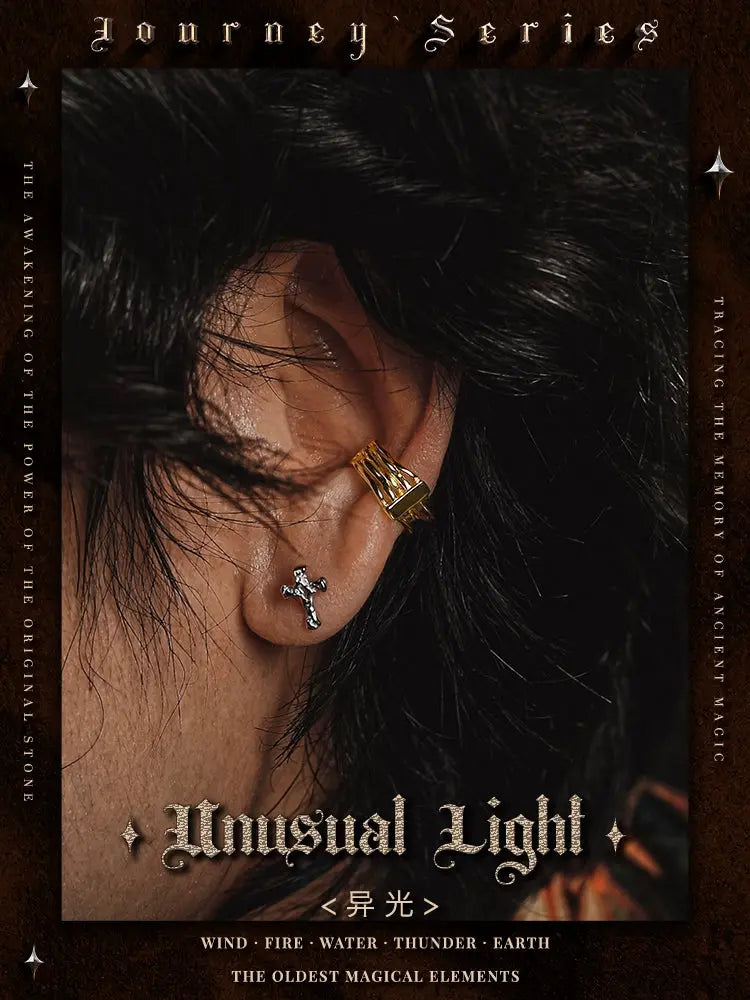 Fengshui Crystal Jewelry [Different Light] Non-Piercing  High Sense EaFengshui Crystal Jewelry [Different Light] 925 Silver Ear Clip Male Non-Piercing Earrings High Sense Earrings for Couple Female Accessories Niche
Style: Original desBuddha&EnergyBuddha&Energy-Piercing High Sense Earrings