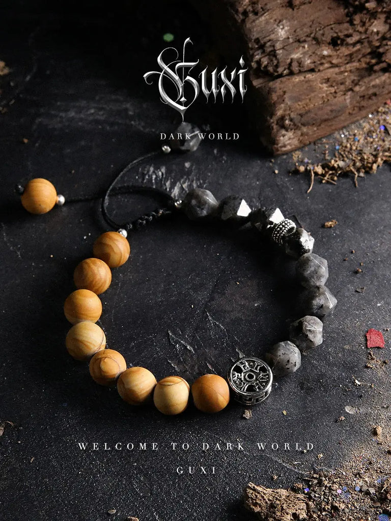 GUI [Gods] Dark Style Crystal Bracelet Boys Retro Couple Bead BraceletBuddha&EnergyBuddha&EnergyGUI [Gods] Dark Style Crystal Bracelet Boys Retro Couple Bead Bracelets