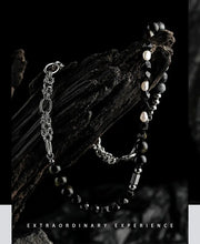 Load image into Gallery viewer, Fengshui Crystal Jewelry[Black Vortex] Retro High-quality Titanium SteFengshui Crystal Jewelry[Black Vortex] Retro High-quality Titanium Steel Necklace MEN&#39;S Niche Obsidian Agate Bead Sweater Chain
 
Store name: Buddha &amp; energy fenBuddha&amp;EnergyBuddha&amp;EnergyFengshui Crystal Jewelry[Black Vortex] Retro High-quality Titanium Steel Necklace