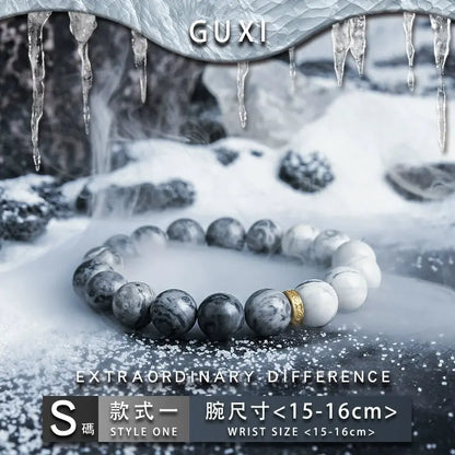 [Map Glacier] Original Design  High Sense Niche Couple Bracelet for Boyfriend Ornament Buddha&Energy