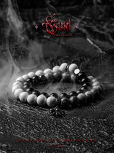 Load image into Gallery viewer, Fengshui Crystal Jewelry[Fog] Niche Obsidian BraceletFengshui Crystal Jewelry[Fog] Niche Obsidian Bracelet Men&#39;s White Crystal Bead Bracelets Volcanic Rock Double Layer Ornament All-Match
Style: Original designNovelty:Buddha&amp;EnergyBuddha&amp;EnergyFengshui Crystal Jewelry[Fog] Niche Obsidian Bracelet