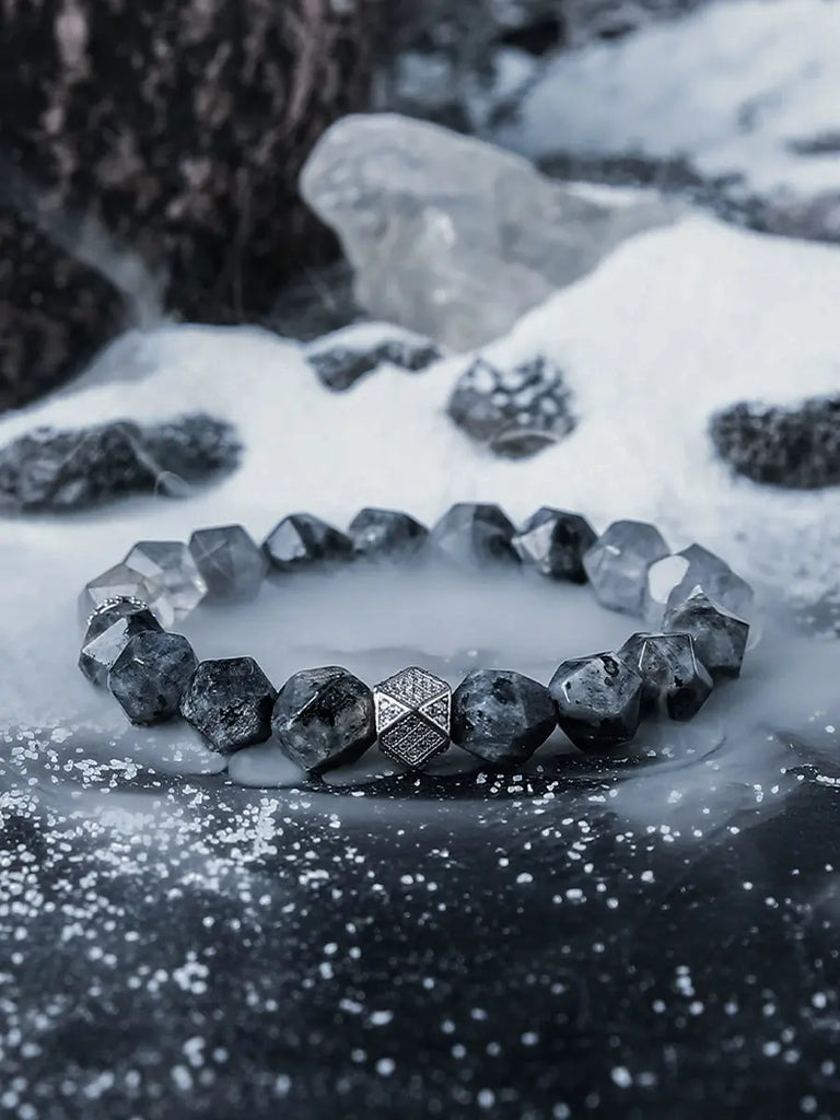 GUI [No Place] Original High Sense Bracelet Boys Niche Crystal Beads Bracelet Ornament Simple Buddha&Energy