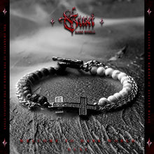 Load image into Gallery viewer, Fengshui Crystal Jewelry [Backlight] Original Design Retro Volcanic RoFengshui Crystal Jewelry [Backlight] Original Design Retro Volcanic Rock Multi-Layer Bracelet Men&#39;s High Sense Cross Bracelet Ornament
 
Store name: Buddha &amp; eneBuddha&amp;EnergyBuddha&amp;EnergyFengshui Crystal Jewelry [Backlight] Original Design Retro Volcanic Rock Multi-Layer Bracelet