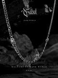 Fengshui Crystal jewelry [Drifting] Hip Hop Titanium Steel Neck