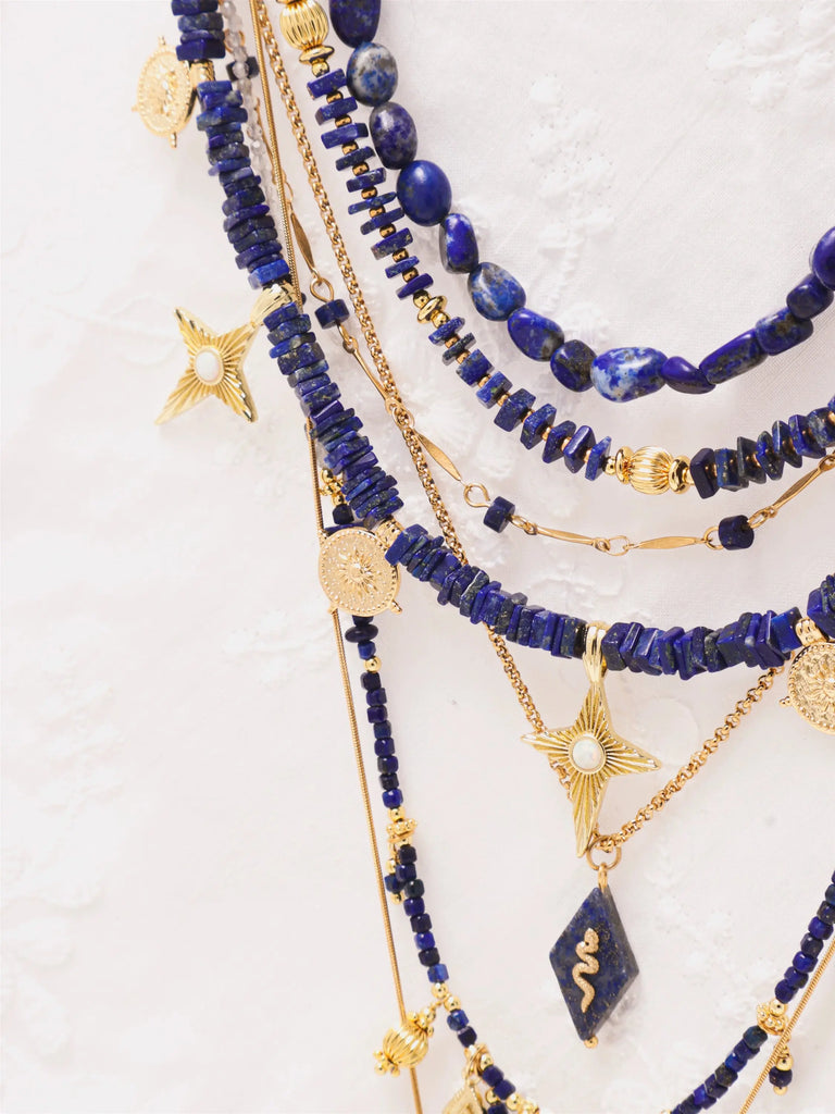 Black Wood | "Pontiff Maximus Dharma-Vessel" Original Lapis Lazuli Series Custom Beaded Necklace Buddha&Energy