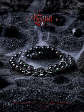 Load image into Gallery viewer, Fengshui Crystal Jewelry[Founder] Dark Style Obsidian BraceletFengshui Crystal Jewelry[Founder] Dark Style Obsidian Bracelet Men&#39;s High Sense Bead Bracelets for Boyfriend Birthday Gift
Material: natural crystal/semi-precious stBuddha&amp;EnergyBuddha&amp;EnergyFengshui Crystal Jewelry[Founder] Dark Style Obsidian Bracelet