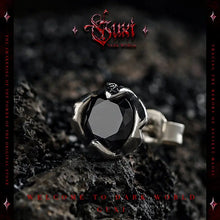 Load image into Gallery viewer, Fengshui Crystal Jewelry[Hope] Retro 925 Silver Black and White ZirconFengshui Crystal Jewelry[Hope] Retro 925 Silver Black and White Zircon Stud Earrings for Men Niche Design Ear-Caring Ornament Simple
Material: SilverMaterial: 925 siBuddha&amp;EnergyBuddha&amp;EnergyFengshui Crystal Jewelry[Hope] Retro 925 Silver Black